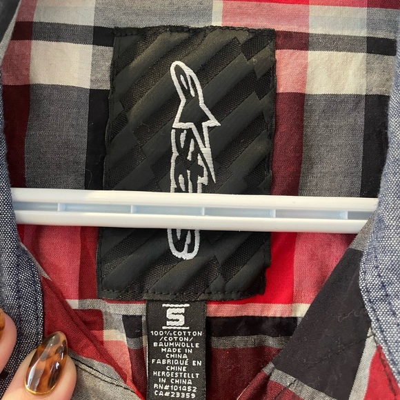 Men’s casual plaid Alpinestar button down shirt - Picture 3 of 4